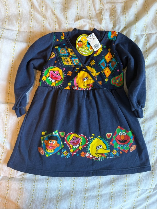 Sesame Street Other - Vintage 1998 Sesame Street Girls Dress NWT Size 6 Big Bird Elmo 90s